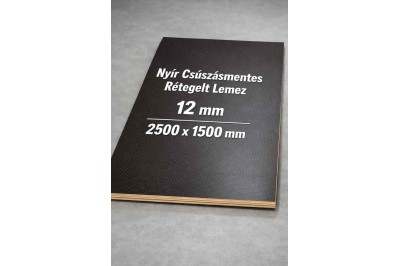 Nyír csúszásmentes rétegelt lemez 12 mm 2500x1500 mm