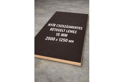 Nyír csúszásmentes rétegelt lemez 15 mm 2500x1250 mm