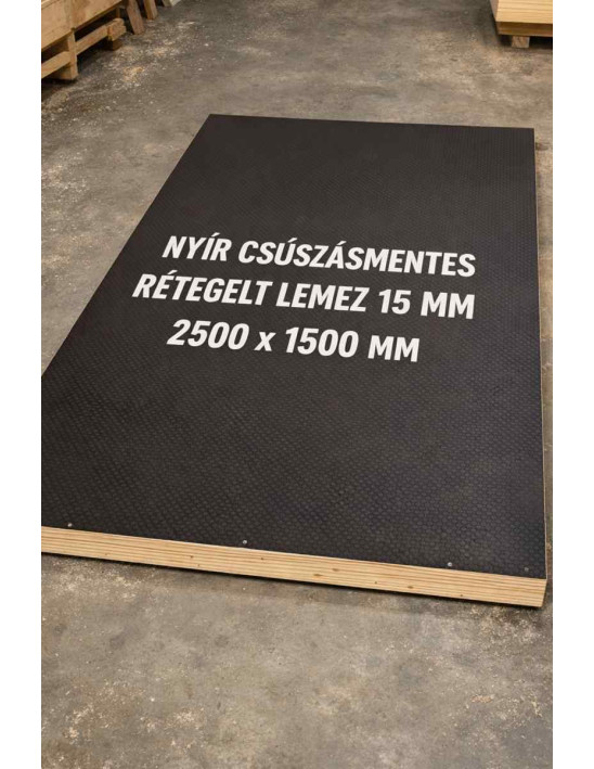 Nyír csúszásmentes rétegelt lemez 15 mm 2500x1500 mm