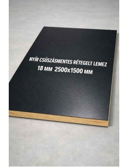 Nyír csúszásmentes rétegelt lemez 18 mm 2500x1500 mm