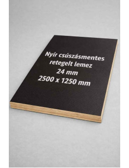 Nyír csúszásmentes rétegelt lemez 24 mm 2500x1250 mm