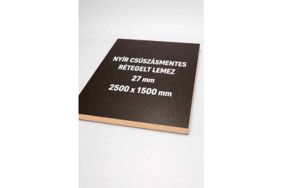 Nyír csúszásmentes rétegelt lemez 27 mm 2500x1500 mm
