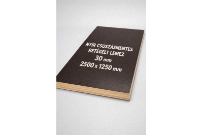 Nyír csúszásmentes rétegelt lemez 30 mm 2500x1250 mm
