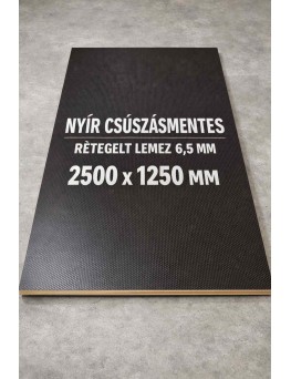 Nyír csúszásmentes rétegelt lemez 6,5 mm 2500x1250 mm 