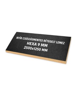 Nyír csúszásmentes rétegelt lemez 9 mm 2500x1250 mm HEXA