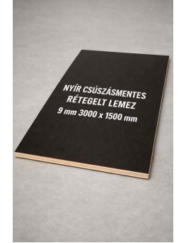 Nyír csúszásmentes rétegelt lemez 9 mm 3000x1500 mm 